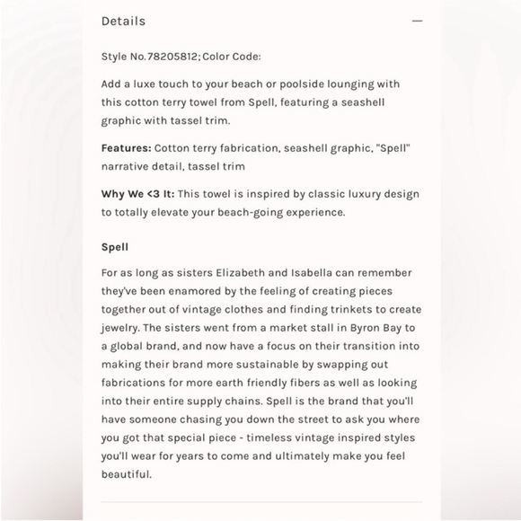 Free People x Spell Seashell Beach Towel in Pistachio NWT - Picture 3 of 11